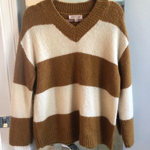 V neck oversized sweater